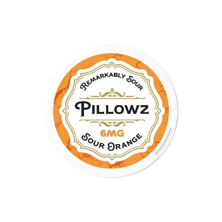 PILLOWZ NICOTINE POUCHES - SOUR ORANGE (3mg)