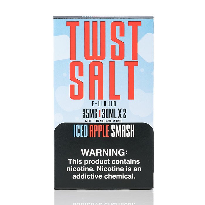 Twist SALTS ICED Apple Smash Nicotine Salt E-Liquid – Apple Menthol (60mL)