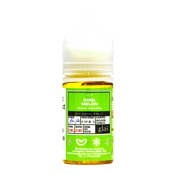 Cool Melon Nic Salt 30mL – Basix Salts by Glas Vapor (30mg)