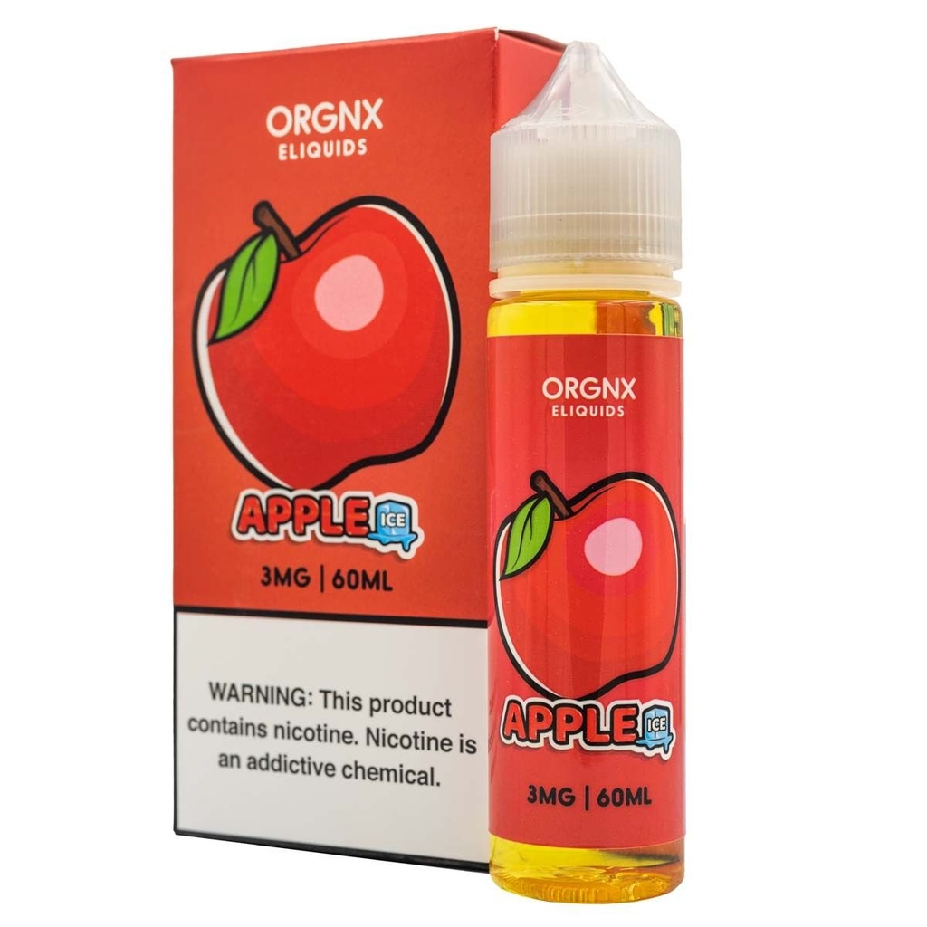 ORGNX ELIQUIDS - APPLE ICED - 60ML