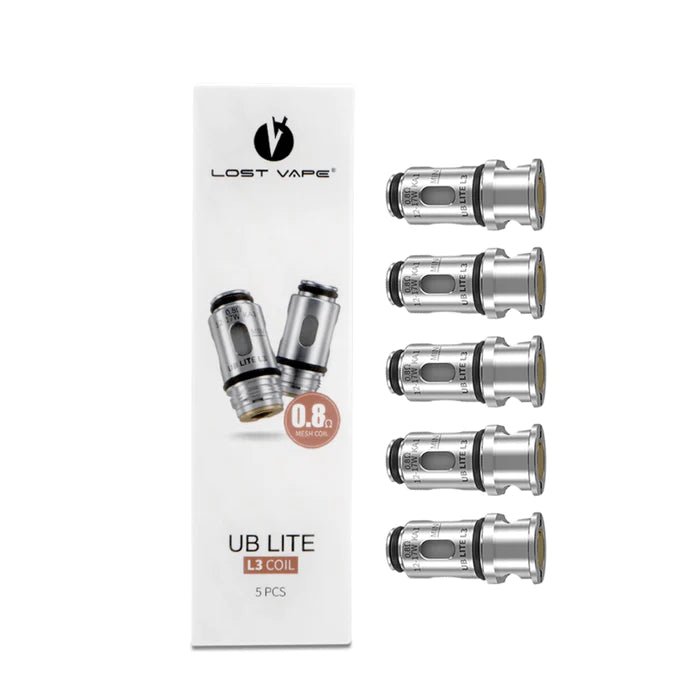 LOST VAPE UB LITE REPLACEMENT COILS - 5PK (0.8ohm UB Lite L3 Coils)