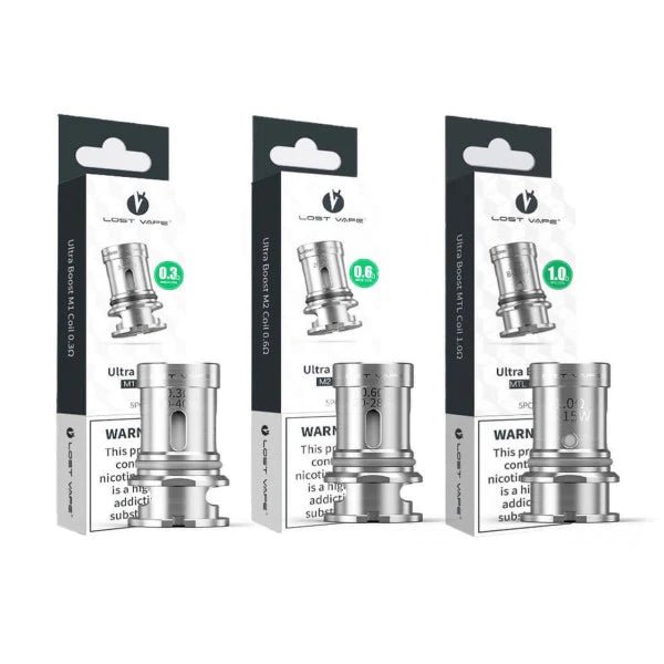 LOST VAPE ULTRA BOOST REPLACEMENT COILS - 5PK (V2 - M4 COIL - 0.2ohm)