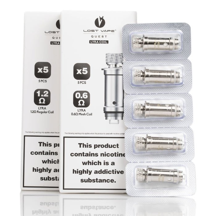 LOST VAPE LYRA MESH REPLACEMENT COILS - 5PK (0.6ohm Mesh Coils)