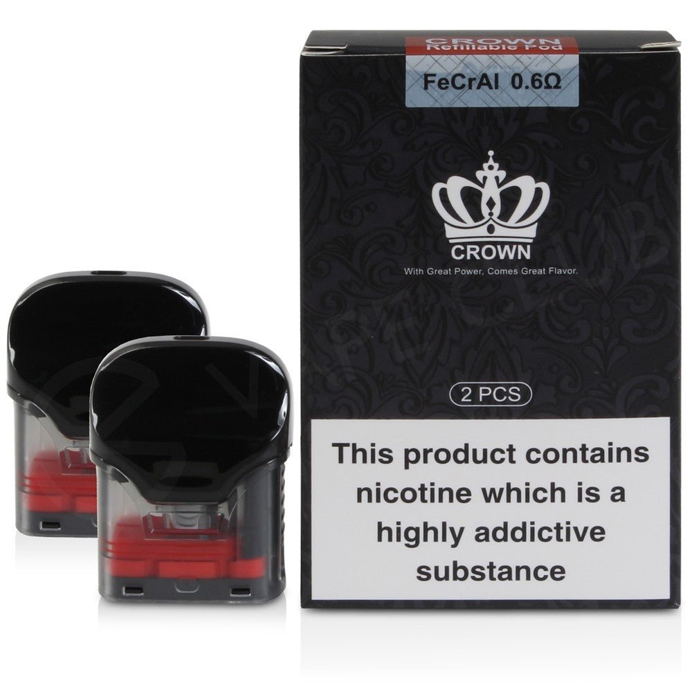 UWELL CROWN REPLACEMENT PODS - 2PK (0.6ohm Crown Pods)