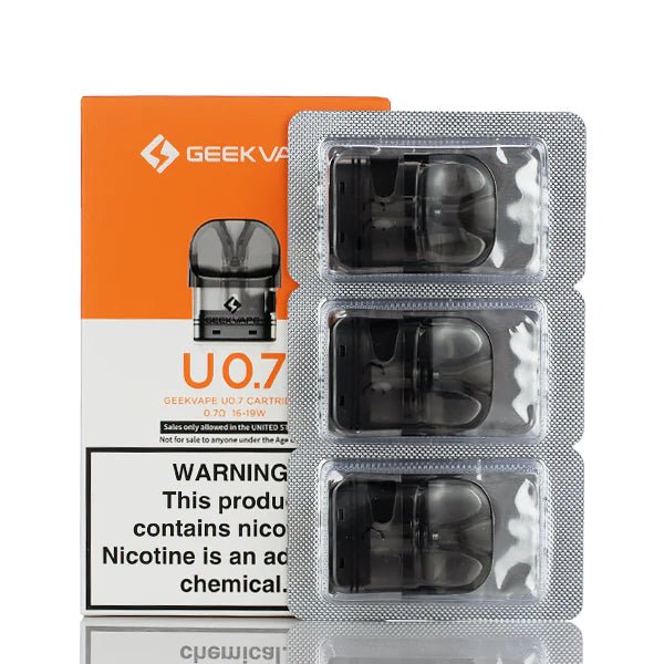 GEEK VAPE U REPLACEMENT PODS - 3PK (0.7ohm Pods)