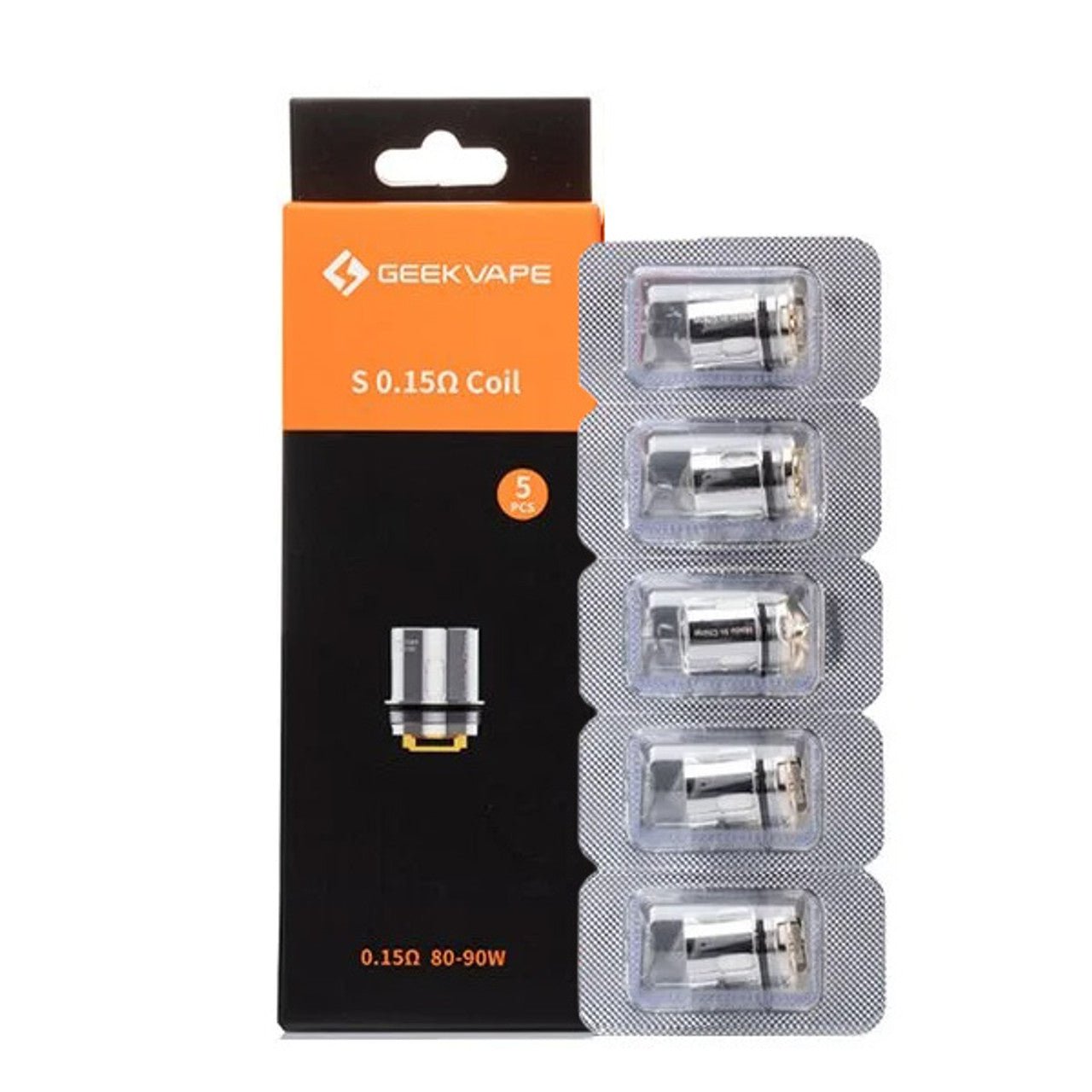 GEEKVAPE S REPLACEMENT COILS - 5PK (0.15ohm S Mesh Coils)