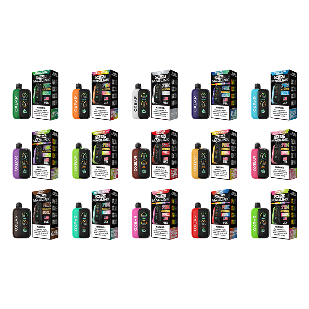 [OX-MAG75K-AT] Oxbar Maglink Starter Kit Disposable Vape 75000 Puffs 30mL 50mg (American Tobacco)