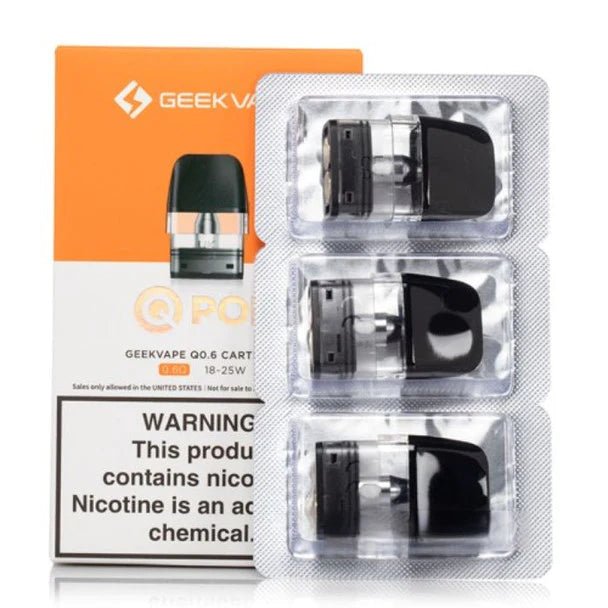 GEEKVAPE Q REPLACEMENT PODS - 3PK (1.2ohm Pods)