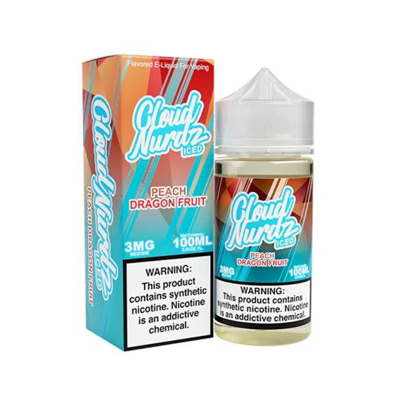 CLOUD NURDZ - PEACH DRAGONFRUIT ICED - 100ML
