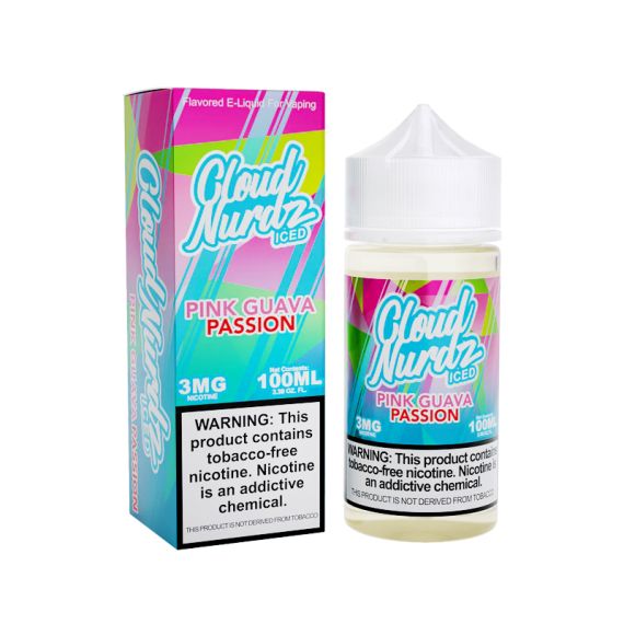 CLOUD NURDZ - PINK GUAVA PASSIONFRUIT ICED - 100ML
