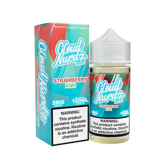 CLOUD NURDZ - STRAWBERRY KIWI ICED - 100ML (0mg)