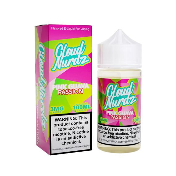 CLOUD NURDZ - PINK GUAVA PASSIONFRUIT - 100ML (0mg)