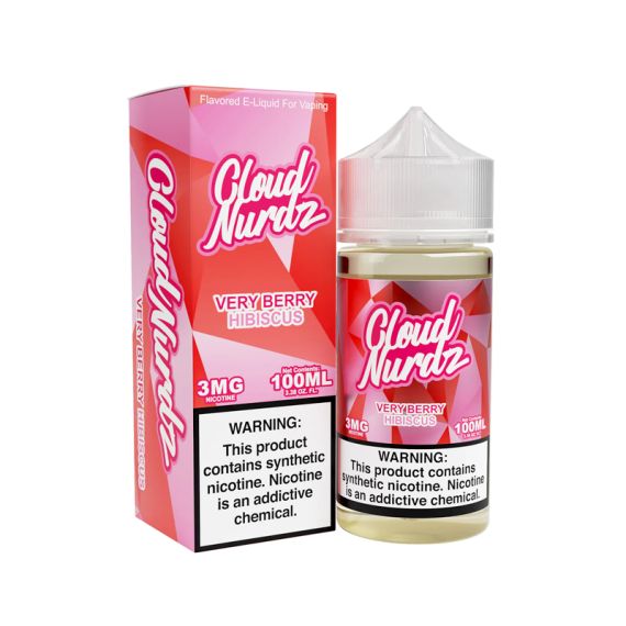 CLOUD NURDZ - VERY BERRY HIBISCUS - 100ML (0mg)