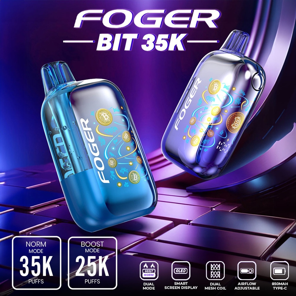 Foger BIT 35K Disposable Vape – 35000 Puffs (Rechargeable)
