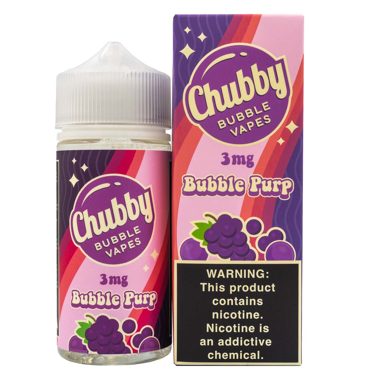PROMO: CHUBBY BUBBLE VAPES - BUBBLE PURP - 100ML