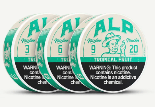 ALP Tropical Fruit Nicotine Pouches – 20 Count (3mg, Single Can - 20 Pouches)