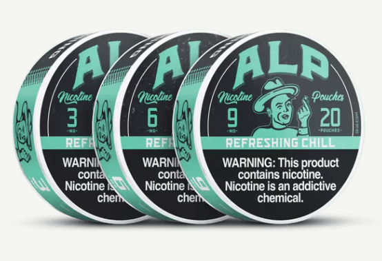 ALP Refreshing Chill Nicotine Pouches – 20 Count (3mg, Single Can - 20 Pouches)