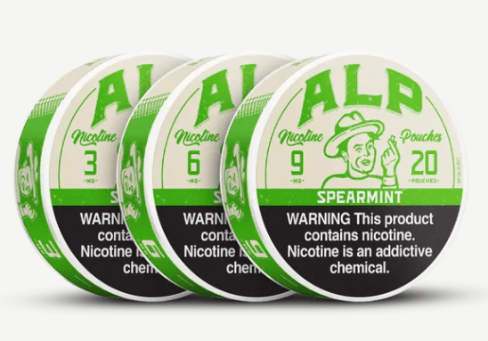 ALP Spearmint Nicotine Pouches – 20 Count (3mg, Single Can - 20 Pouches)