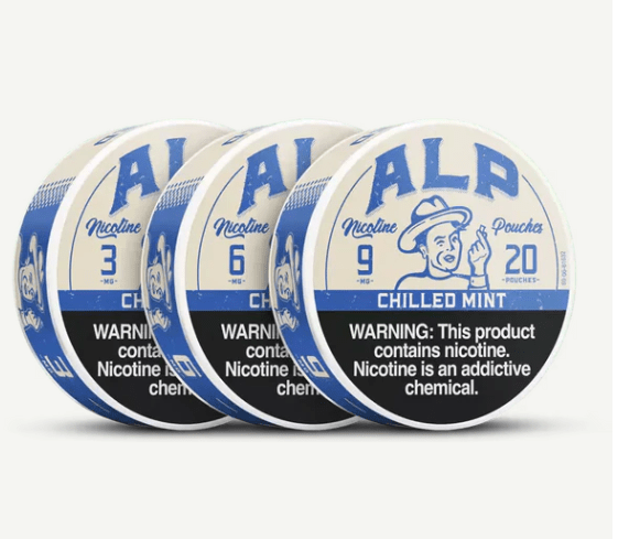 ALP Chilled Mint Nicotine Pouches – 20 Count (3mg, Single Can - 20 Pouches)