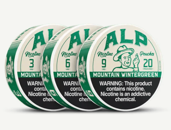 ALP Mountain Wintergreen Nicotine Pouches – 20 Count