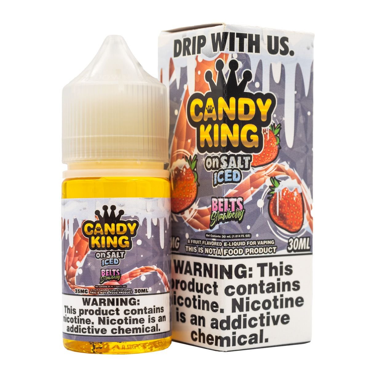 CANDY KING - BELTS STRAWBERRY ICED - 30ML (35mg)
