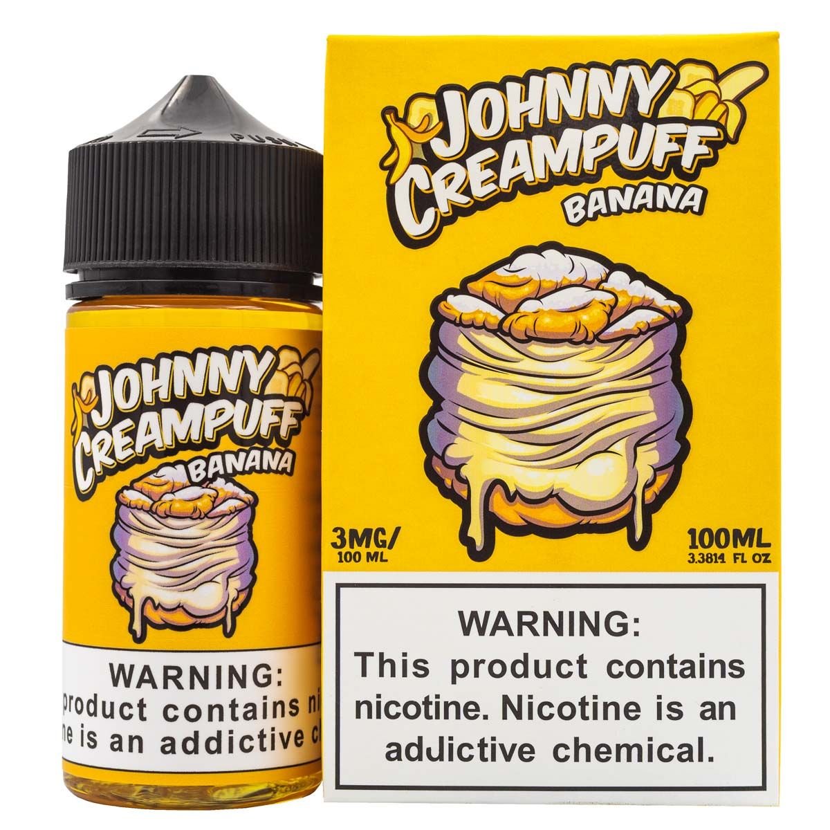 JOHNNY CREAMPUFF - BANANA - 100ML (0mg)