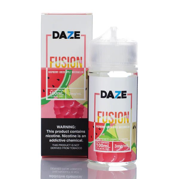 7 DAZE FUSION - RASPBERRY GREEN APPLE WATERMELON - 100ML