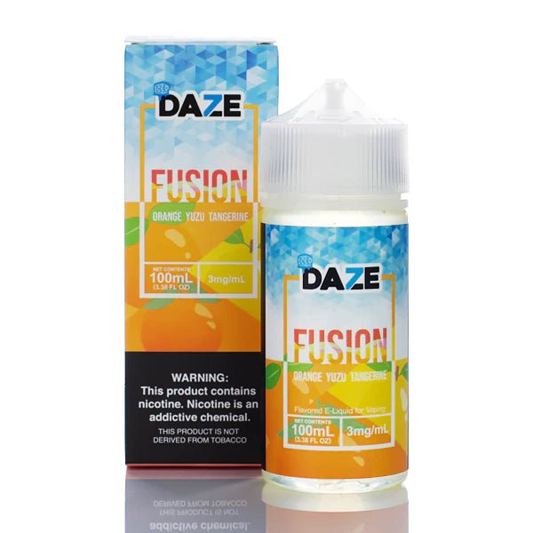 7 DAZE FUSION - ORANGE YUZU TANGERINE ICED - 100ML (0mg)
