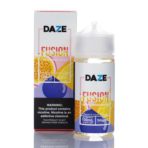 7 DAZE FUSION - LEMON PASSIONFRUIT BLUEBERRY - 100ML (0mg)
