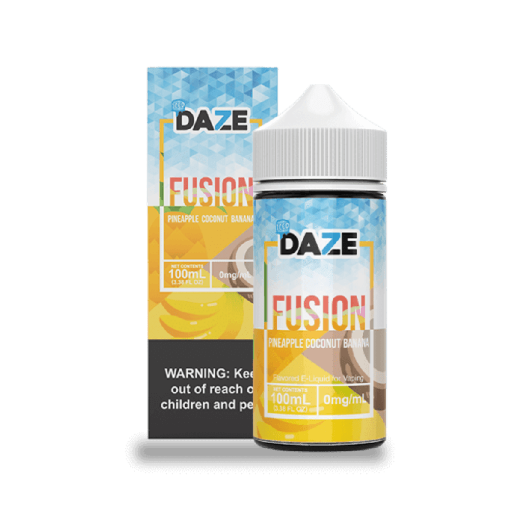 7 DAZE FUSION - PINEAPPLE COCONUT BANANA ICED - 100ML