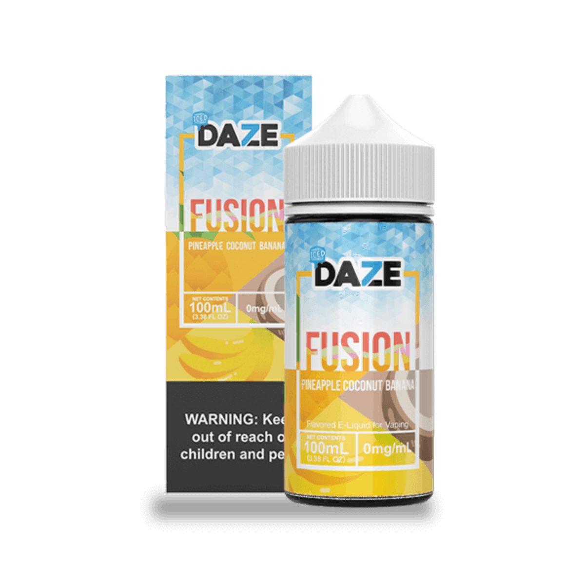 7 DAZE FUSION - PINEAPPLE COCONUT BANANA ICED - 100ML (0mg)