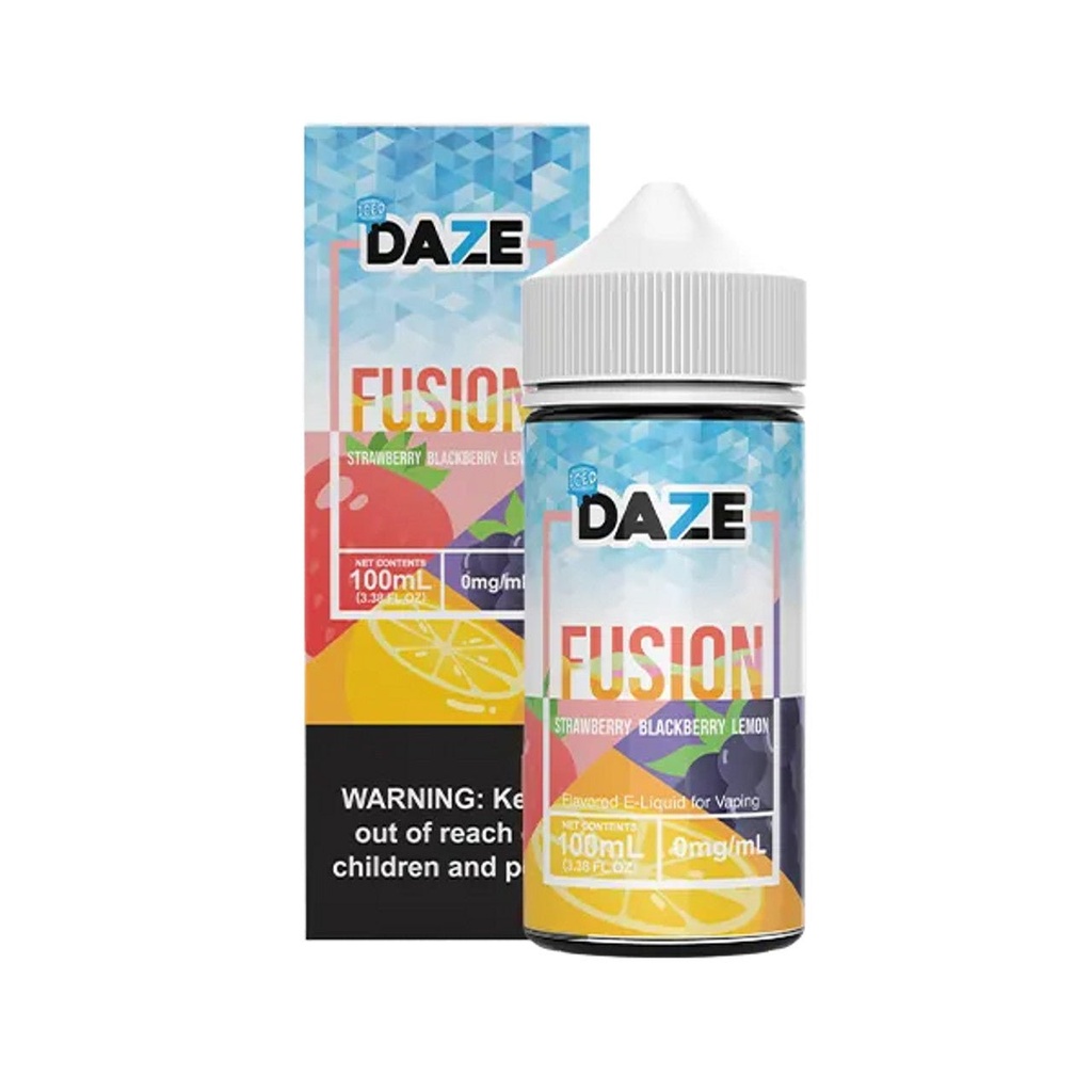 7 DAZE FUSION - STRAWBERRY BLACKBERRY LEMON ICED - 100ML