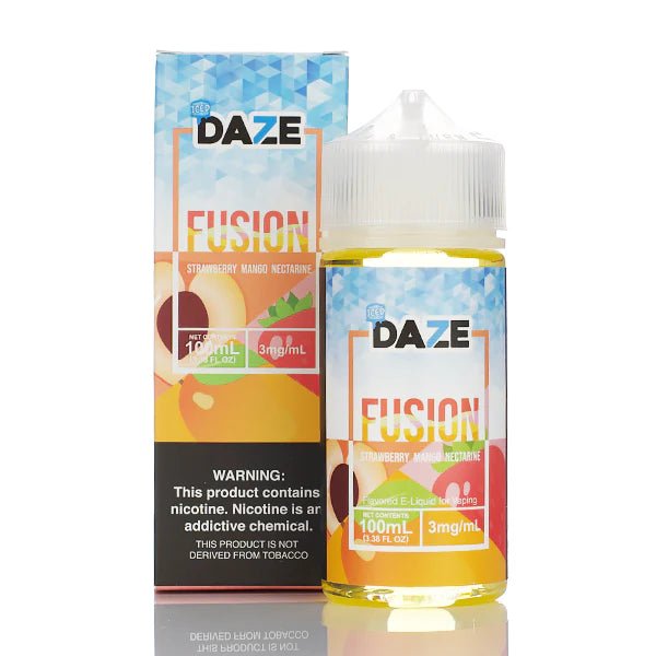 7 DAZE FUSION - STRAWBERRY MANGO NECTARINE ICED - 100ML (3mg)