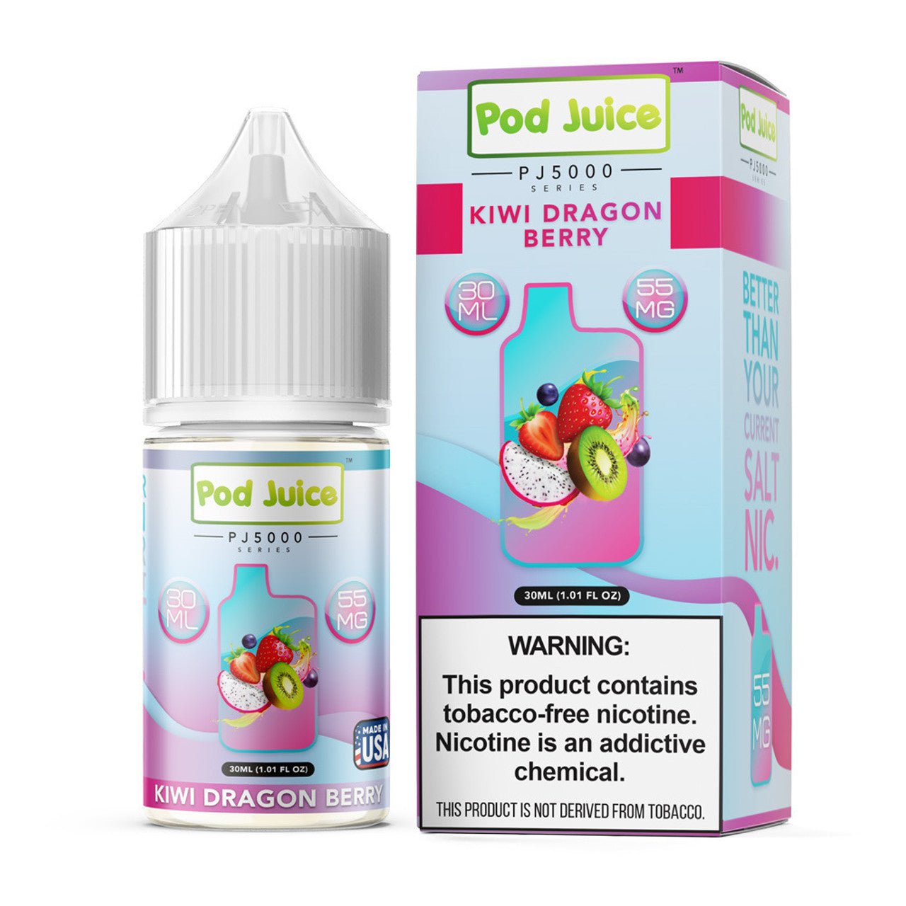 POD JUICE PJ5000 - KIWI DRAGON BERRY - 30ML (35mg)
