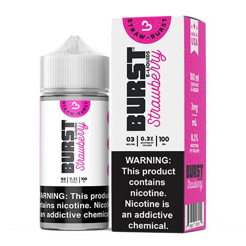 BURST E-LIQUID - STRAWBERRY - 100ML (3mg)
