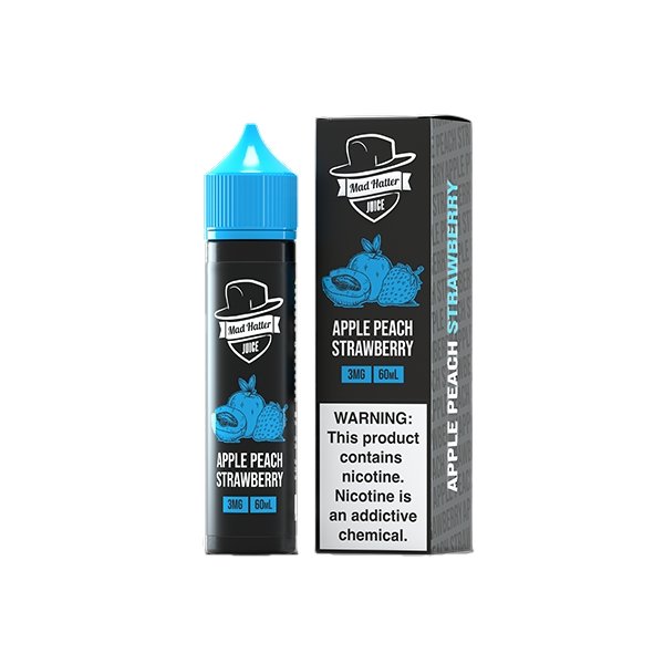 MAD HATTER - APPLE PEACH STRAWBERRY - 60ML (3mg)