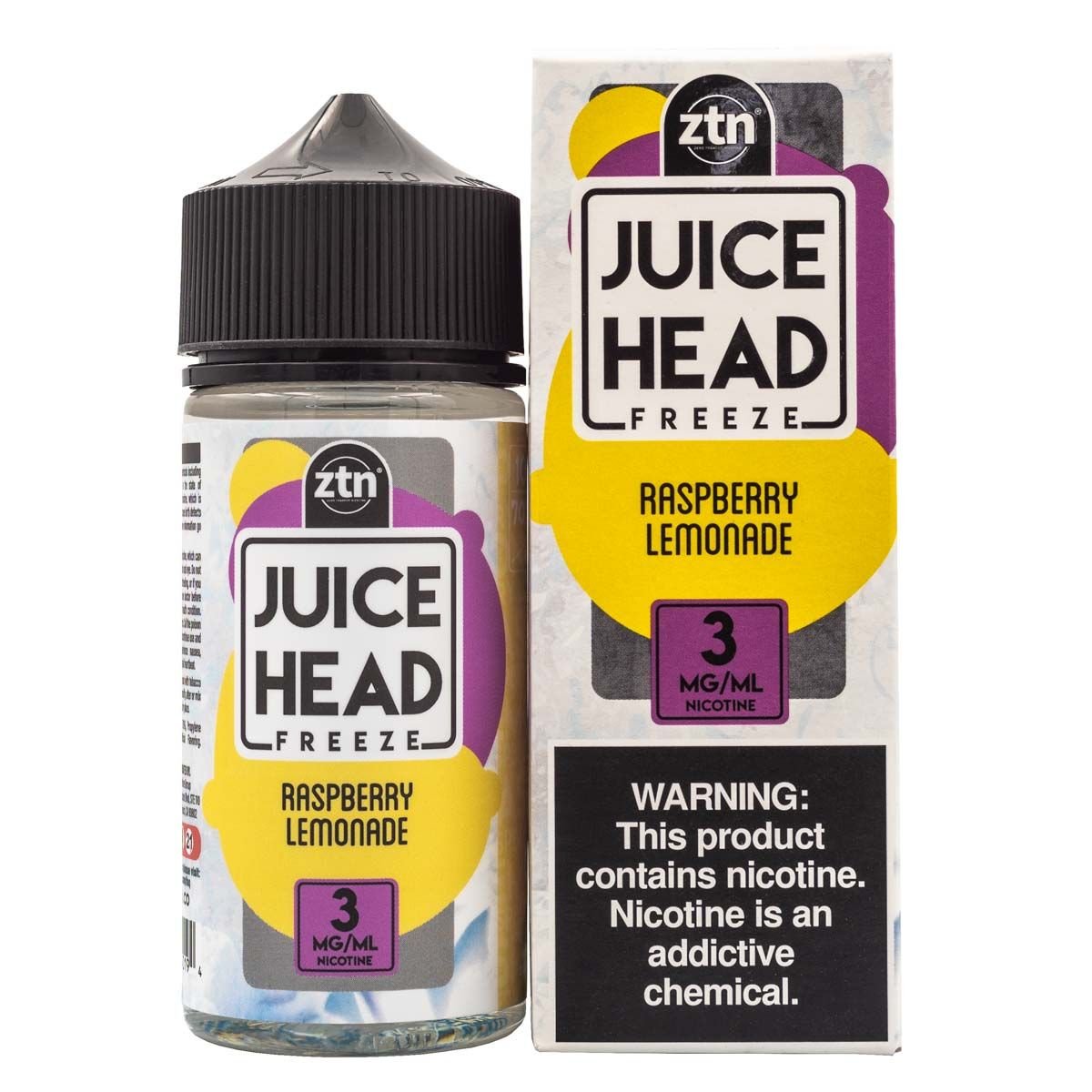 JUICE HEAD EJUICE - RASPBERRY LEMONADE FREEZE - 100ML (3mg)