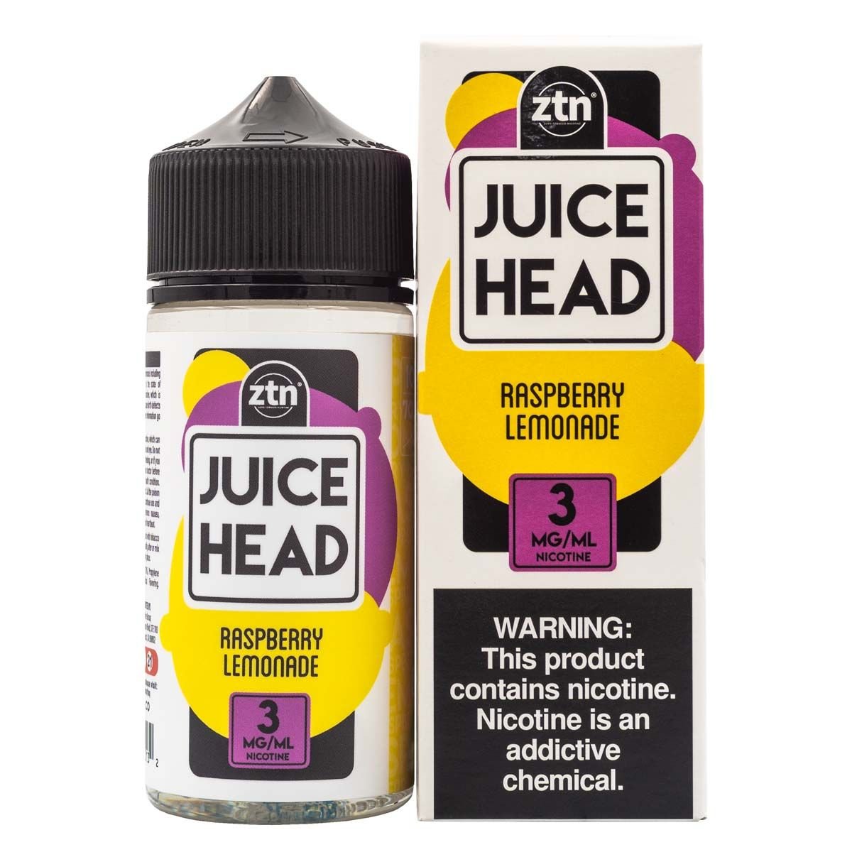JUICE HEAD EJUICE - RASPBERRY LEMONADE - 100ML (3mg)