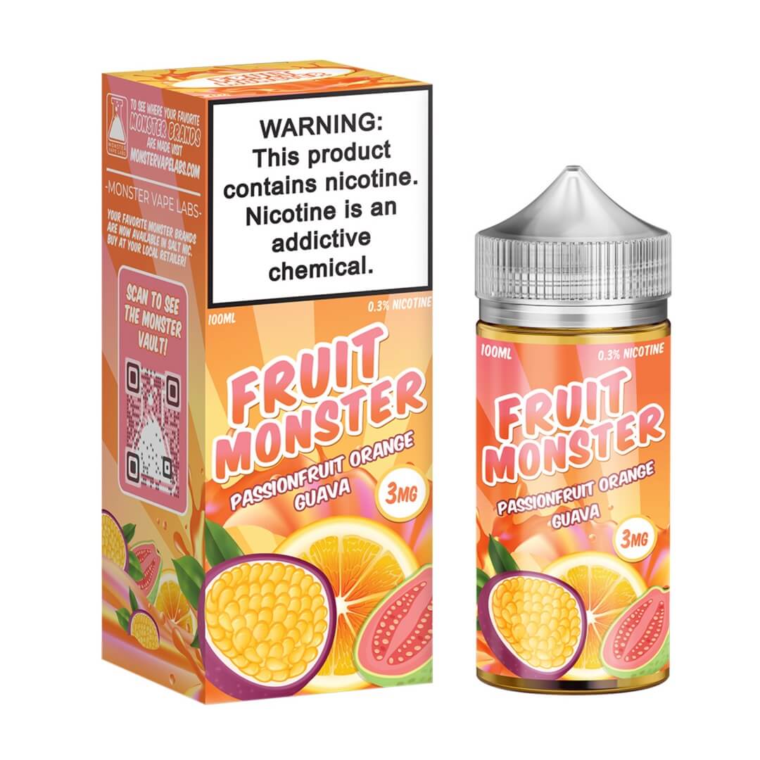 FRUIT MONSTER - PASSIONFRUIT ORANGE GUAVA - 30ML (24mg)
