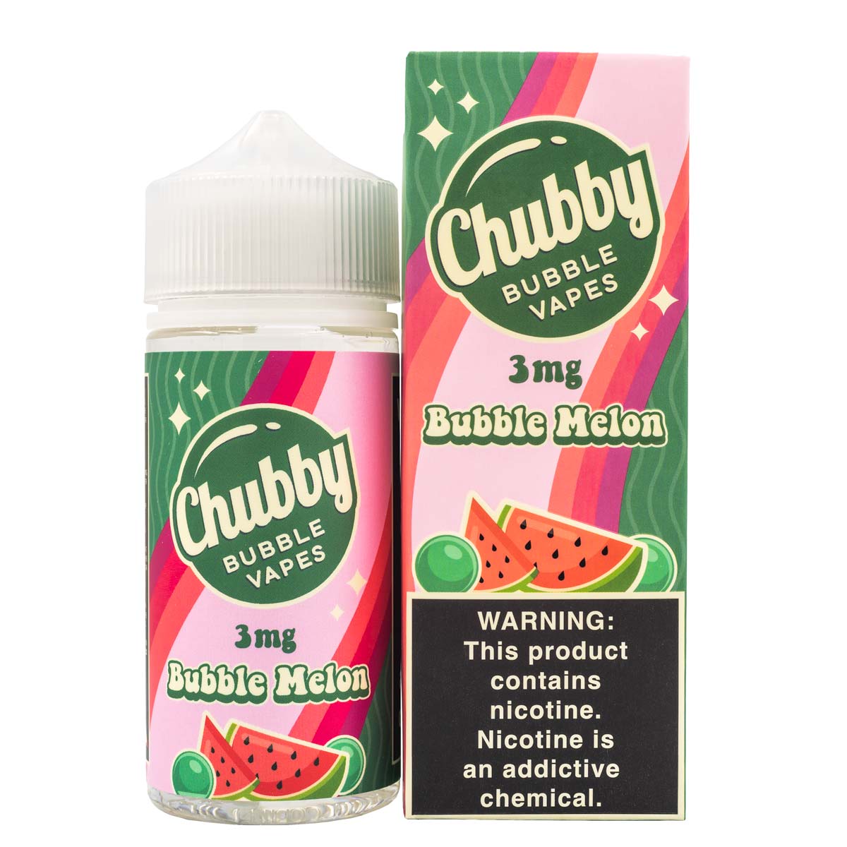 CHUBBY BUBBLE VAPES - BUBBLE MELON - 100ML (0mg)
