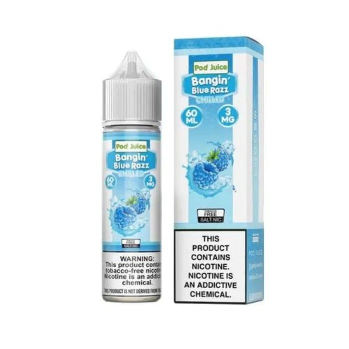 POD JUICE - BANGIN BLUE RAZZ ICE - 60ML