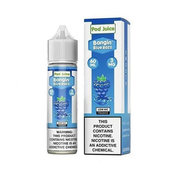 POD JUICE - BANGIN BLUE RAZZ - 60ML (0mg)