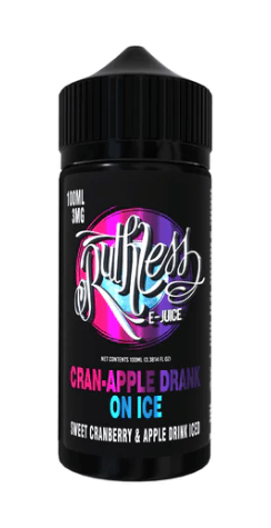 CRAN-APPLE ON ICE BY RUTHLESS E-LIQUID - 100ML (3mg)