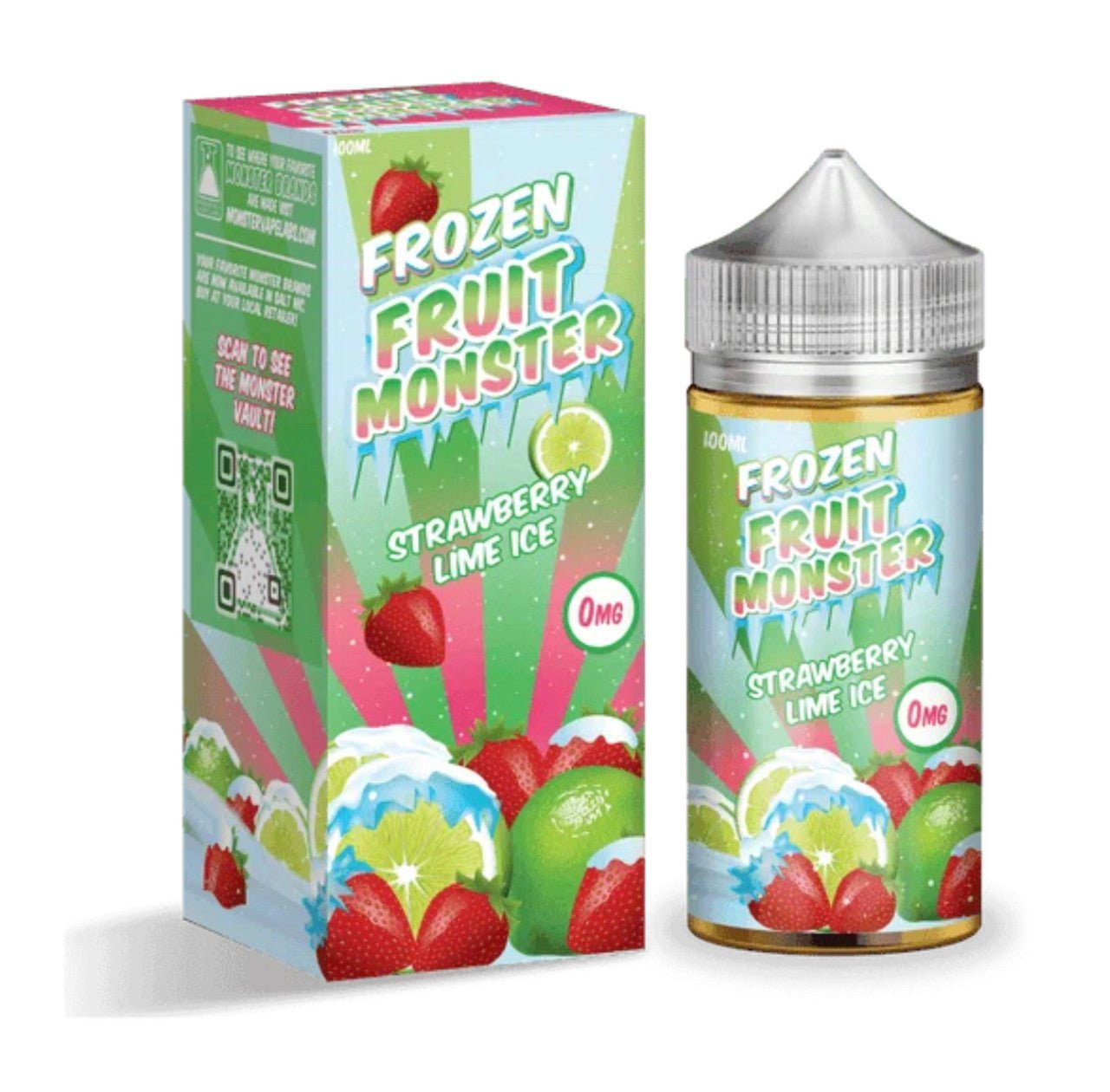 FROZEN FRUIT MONSTER - STRAWBERRY LIME ICE - 100ML (0mg)