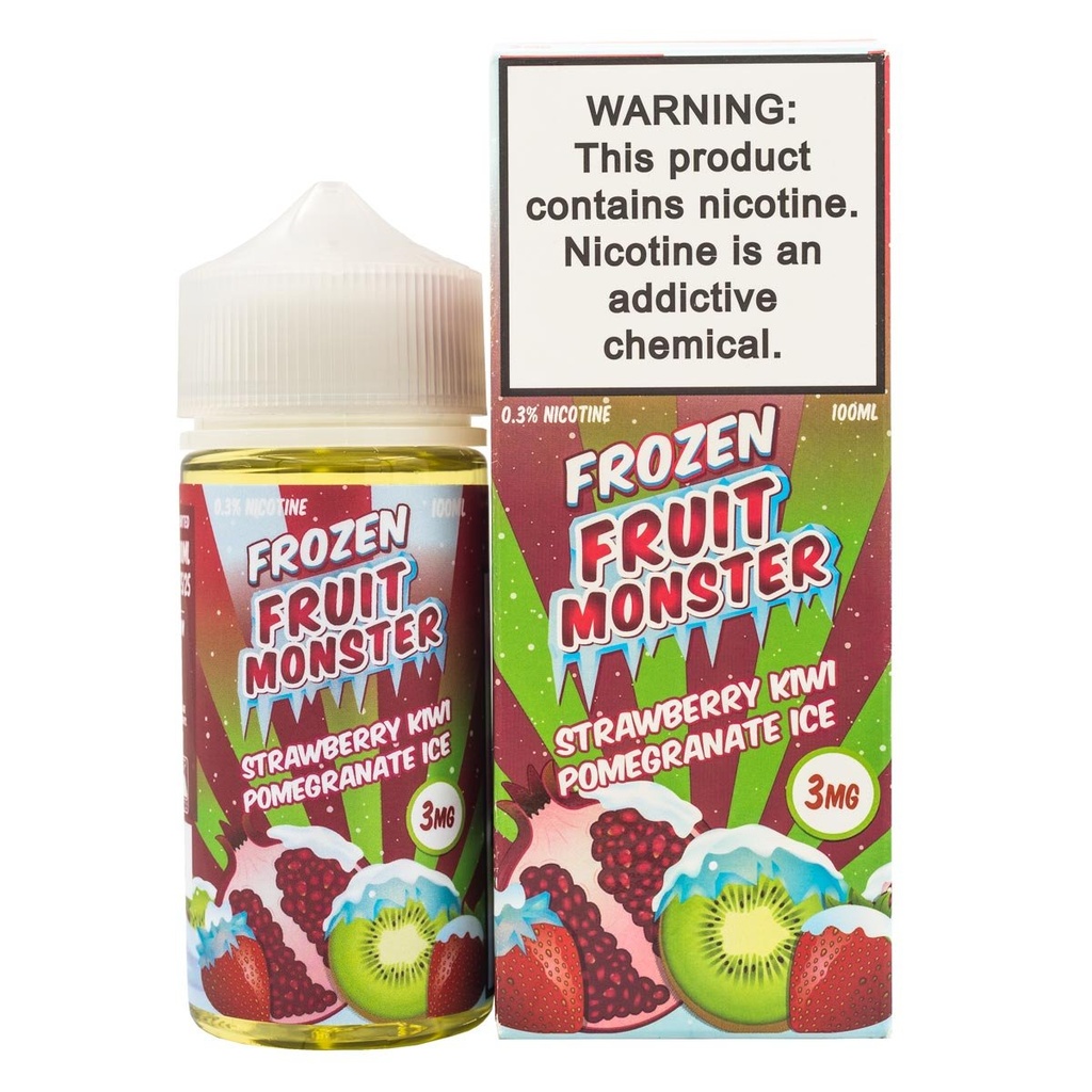 FROZEN FRUIT MONSTER - STRAWBERRY KIWI POMEGRANATE ICE - 100ML