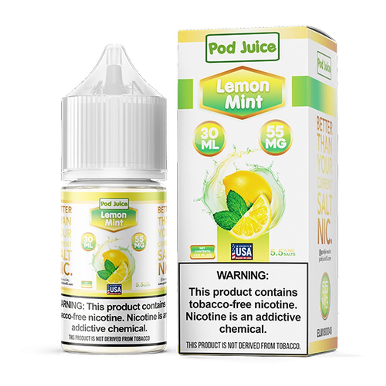 POD JUICE SALT - LEMON MINT - 30ML (35mg)