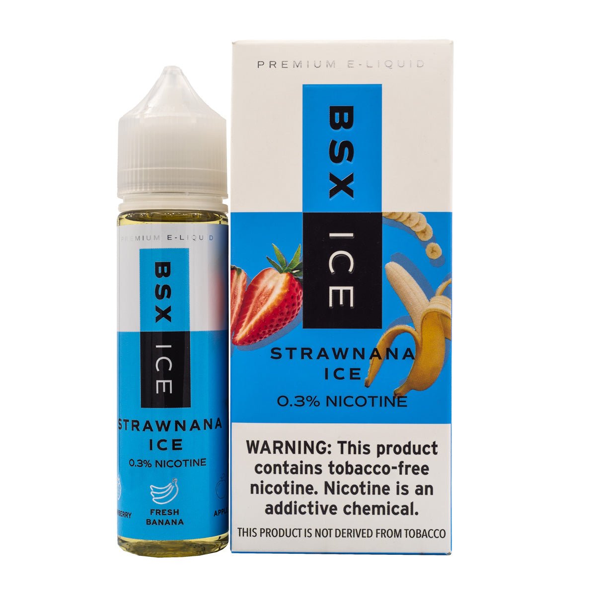 GLAS BSX ICE - STRAWNANA ICE - 60ML (3mg)