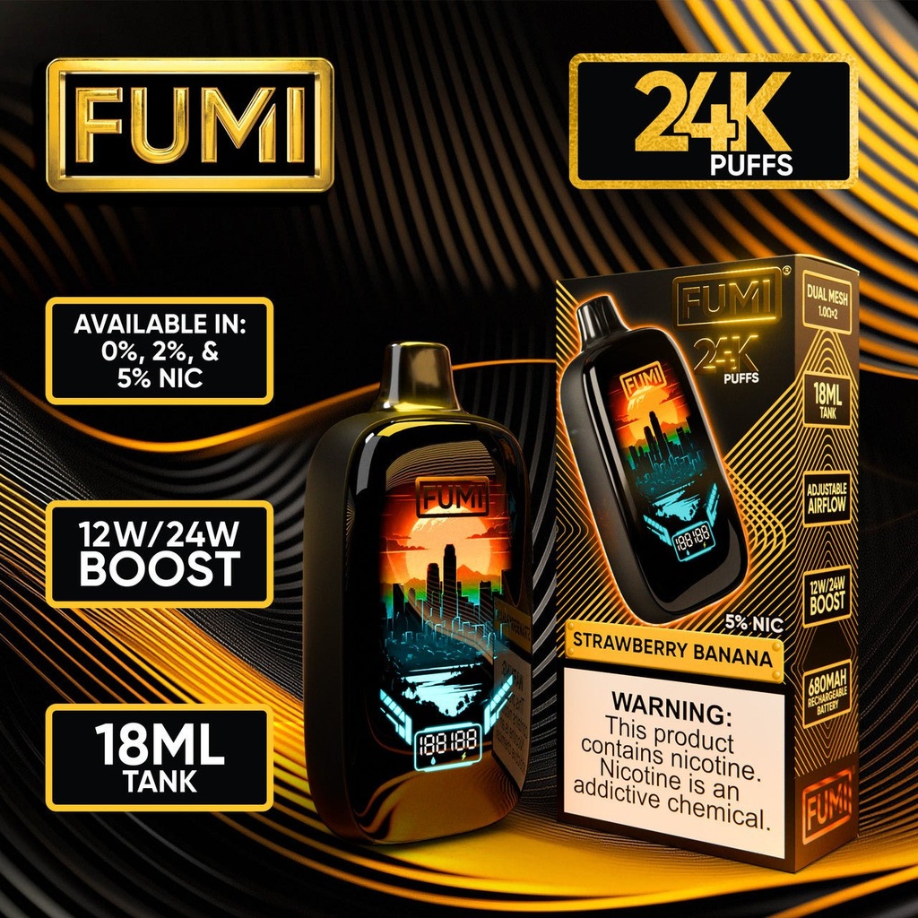 Fumi x Cloud Nurdz Disposable Vape 55,000 Puffs – 20 mL, 5% Nicotine