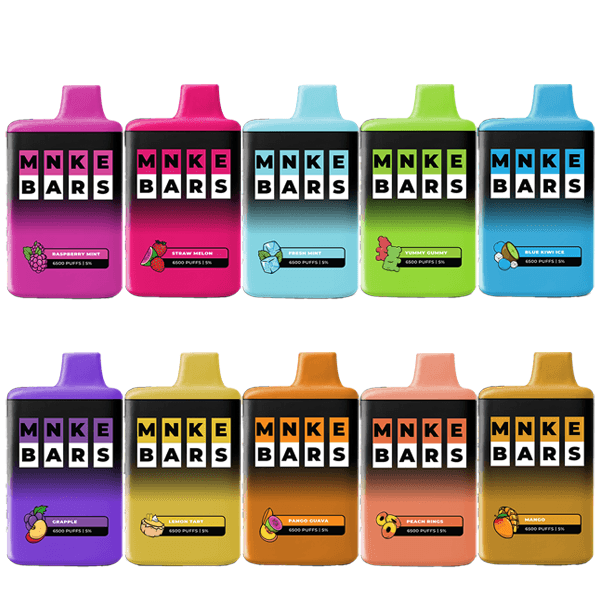 MNKE BARS DISPOSABLE - 6500 PUFFS (FRESH MINT)