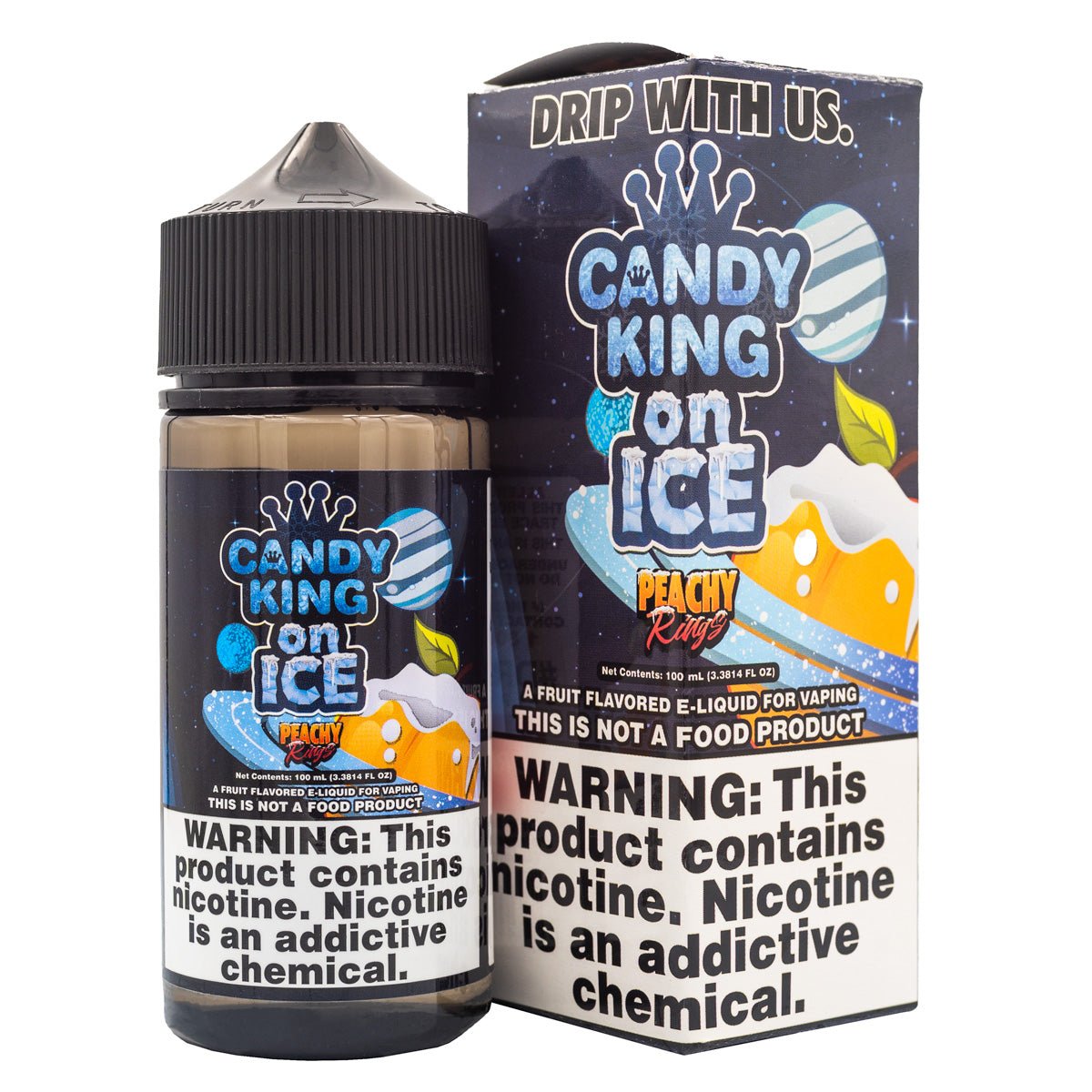 CANDY KING - PEACHY RINGS ICED - 100ML (0mg)